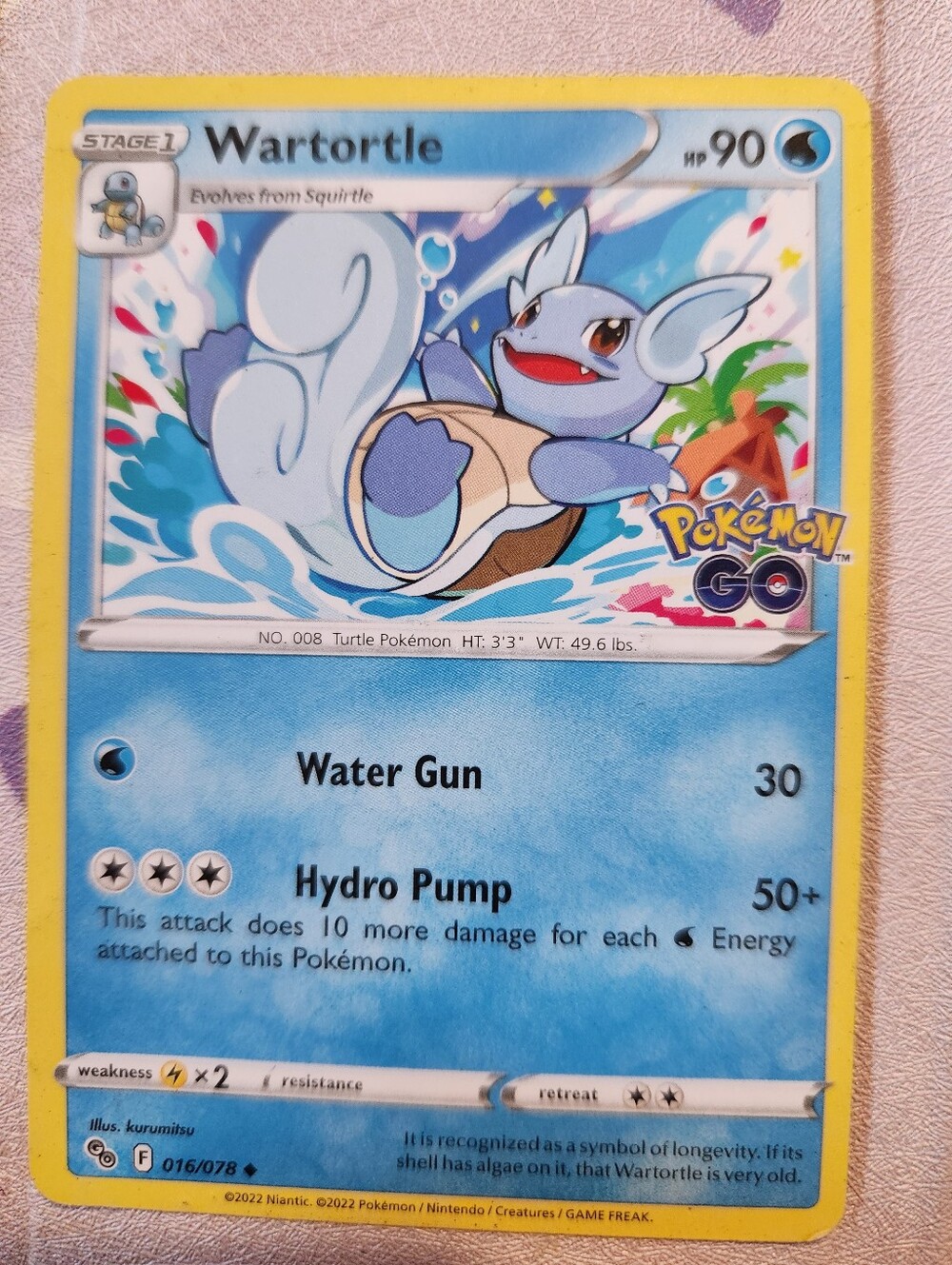 Wartortle (Pokémon GO 016/078)